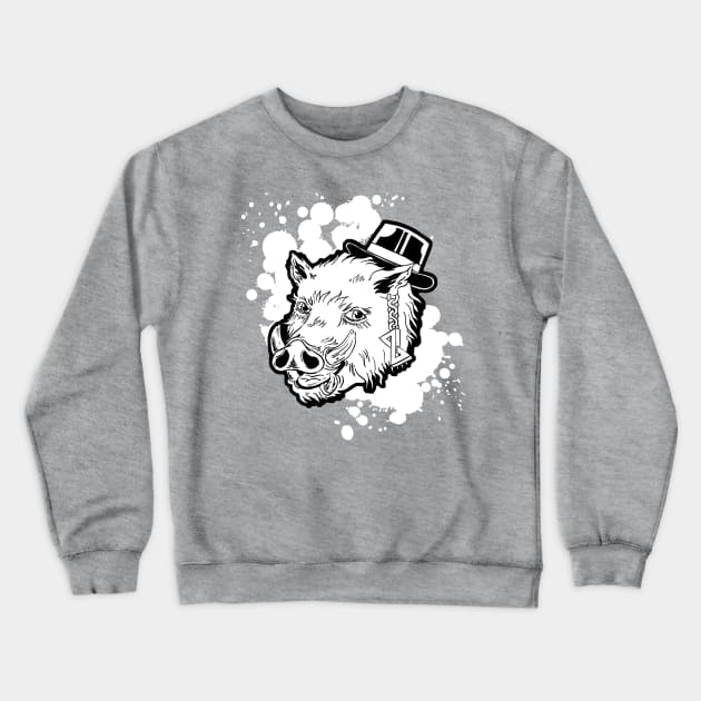 Gentle Wild Boar Crewneck Sweatshirt by snowhoho